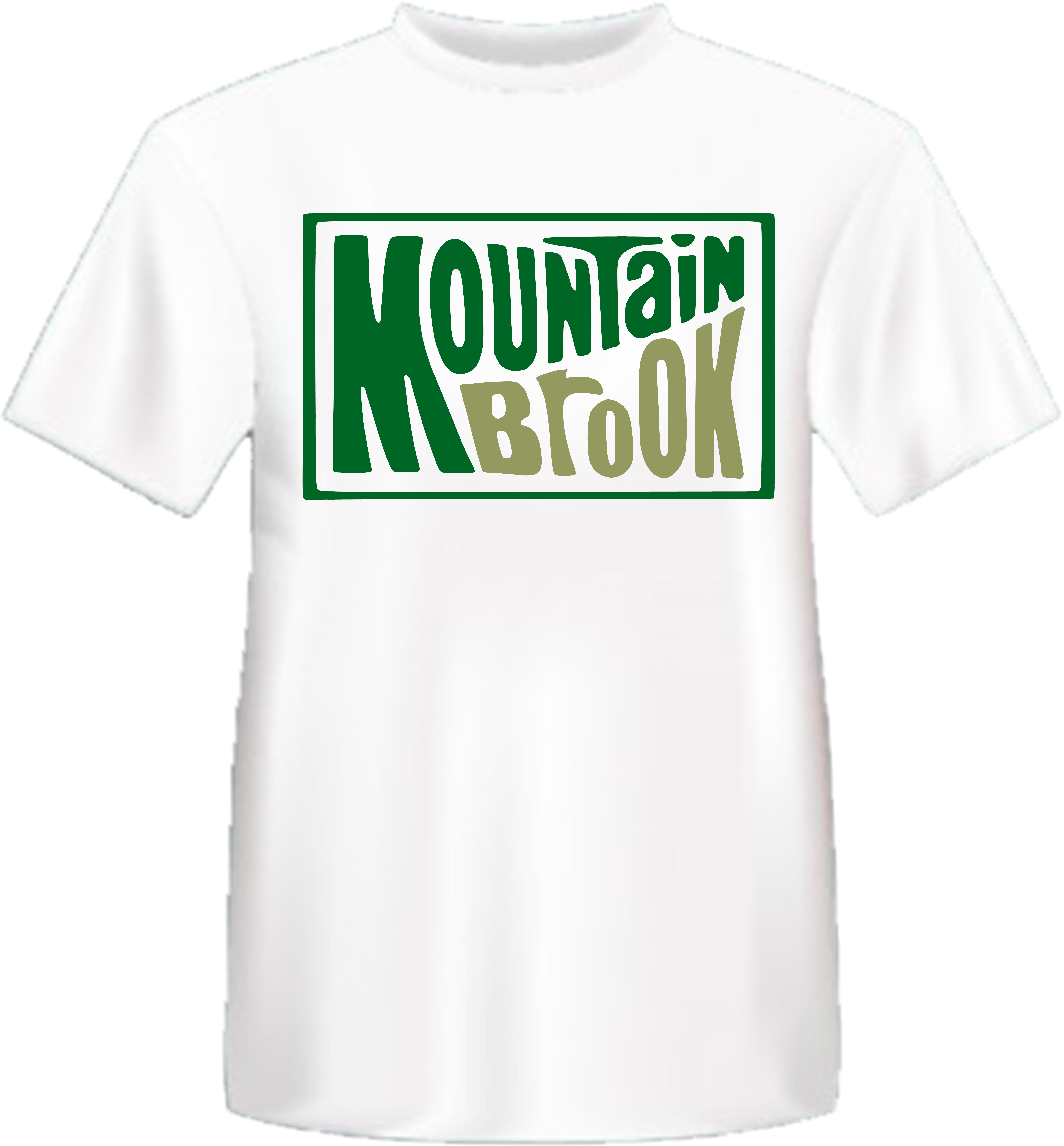 Mountain Brook Comfort Color (Mtn. Dew) Short Sleeve T-Shirt WHITE